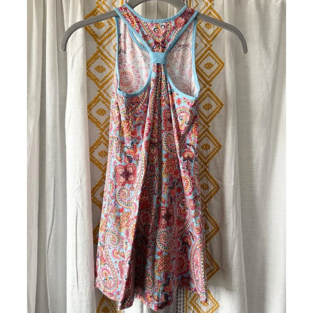 Lands’ End Racerback Paisley Cotton Sundress (Girl’s Size 6X-7)